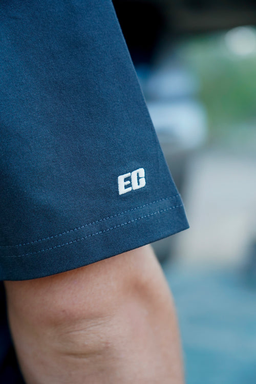 Elusive Core Embroidered Tee Charcoal